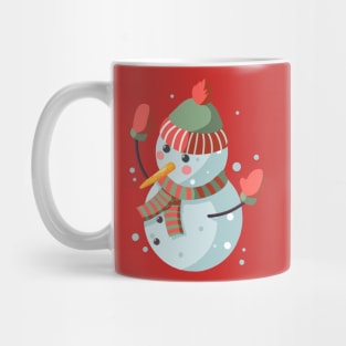 snowman santa hat gift Mug